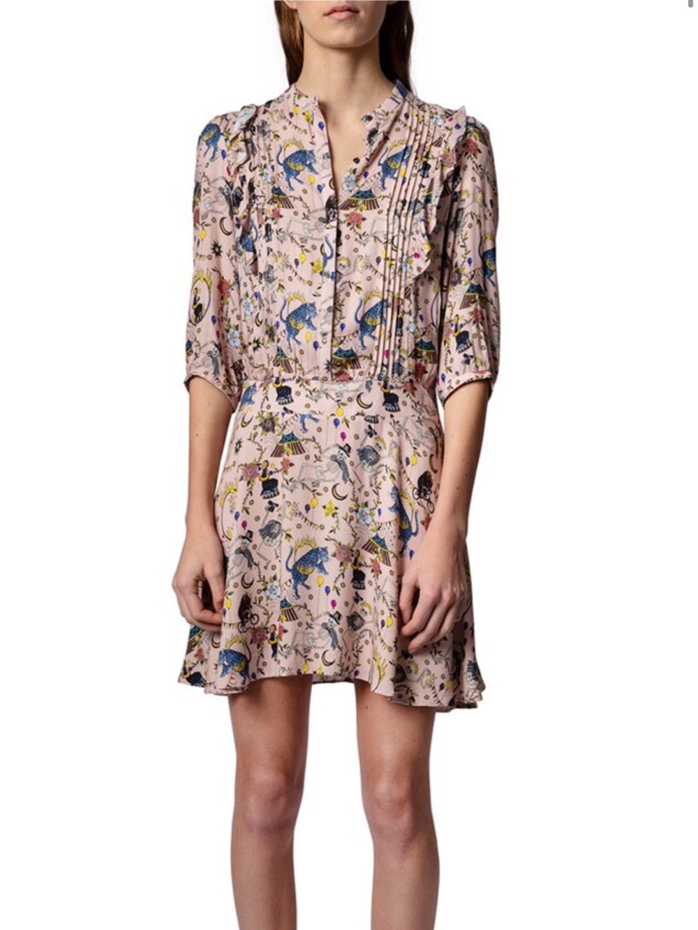 NWT Zadig & Voltaire Remos Circus Dress In Nocolor